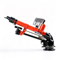 Self-generating lighting sprinkler with good atomization, long-range LED and long spray gun