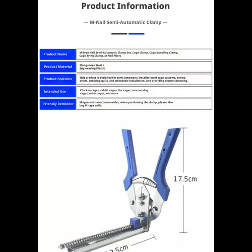 New Type Cage Binding Pliers Rabbit &amp; Pigeon CagesM Nail Pliers for Animal Cages